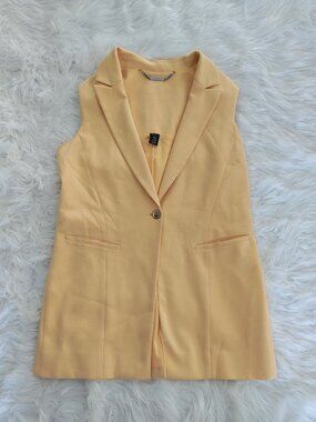 WHBM Yellow Vest, Size 4
